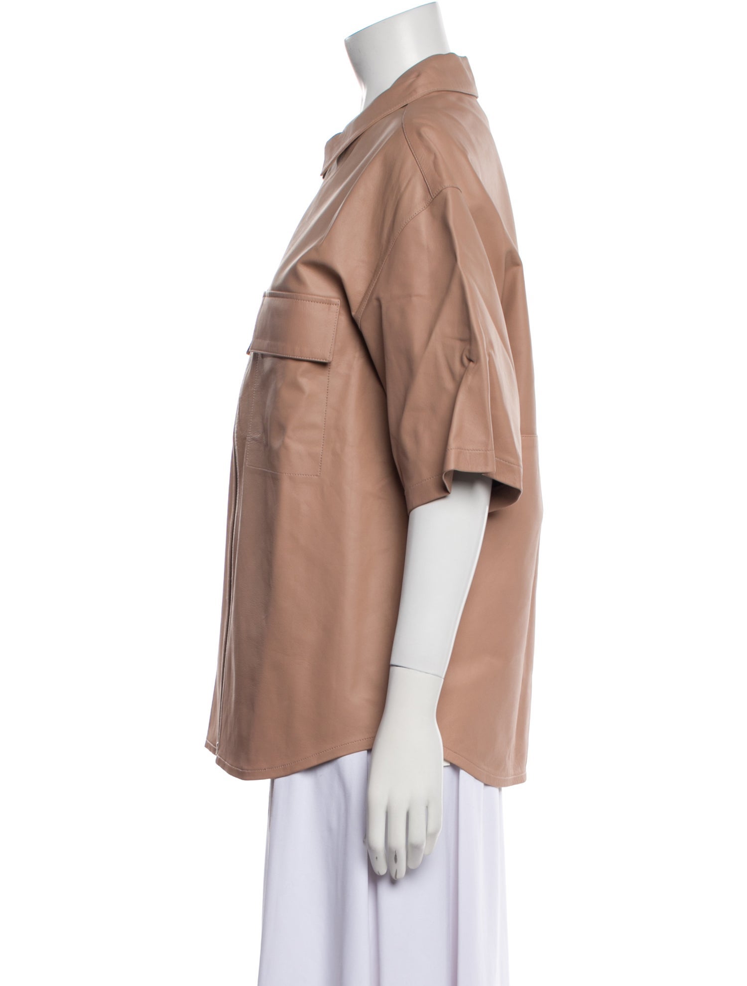 FRAME Lamb Leather Utility Jacket