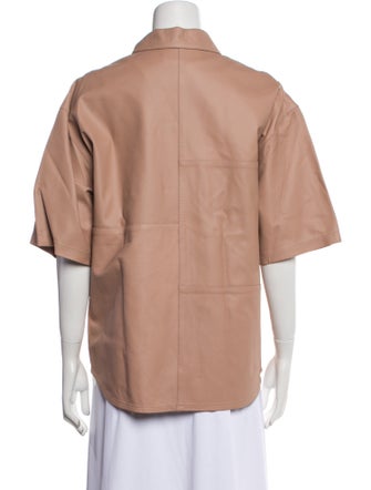 FRAME Lamb Leather Utility Jacket