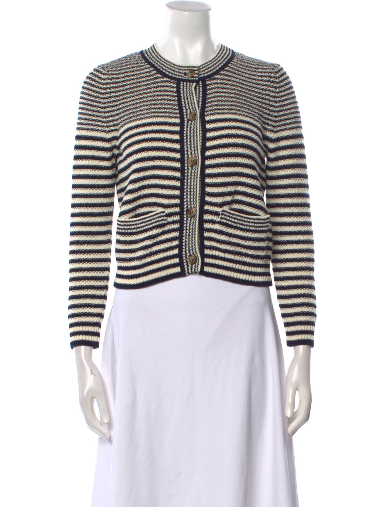 FRAME Striped Crew Neck Sweater w/ Tags