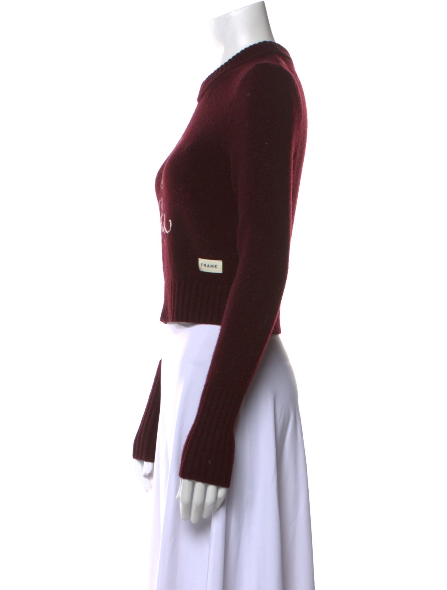 Frame x Ritz Paris Cashmere Graphic Print Sweater