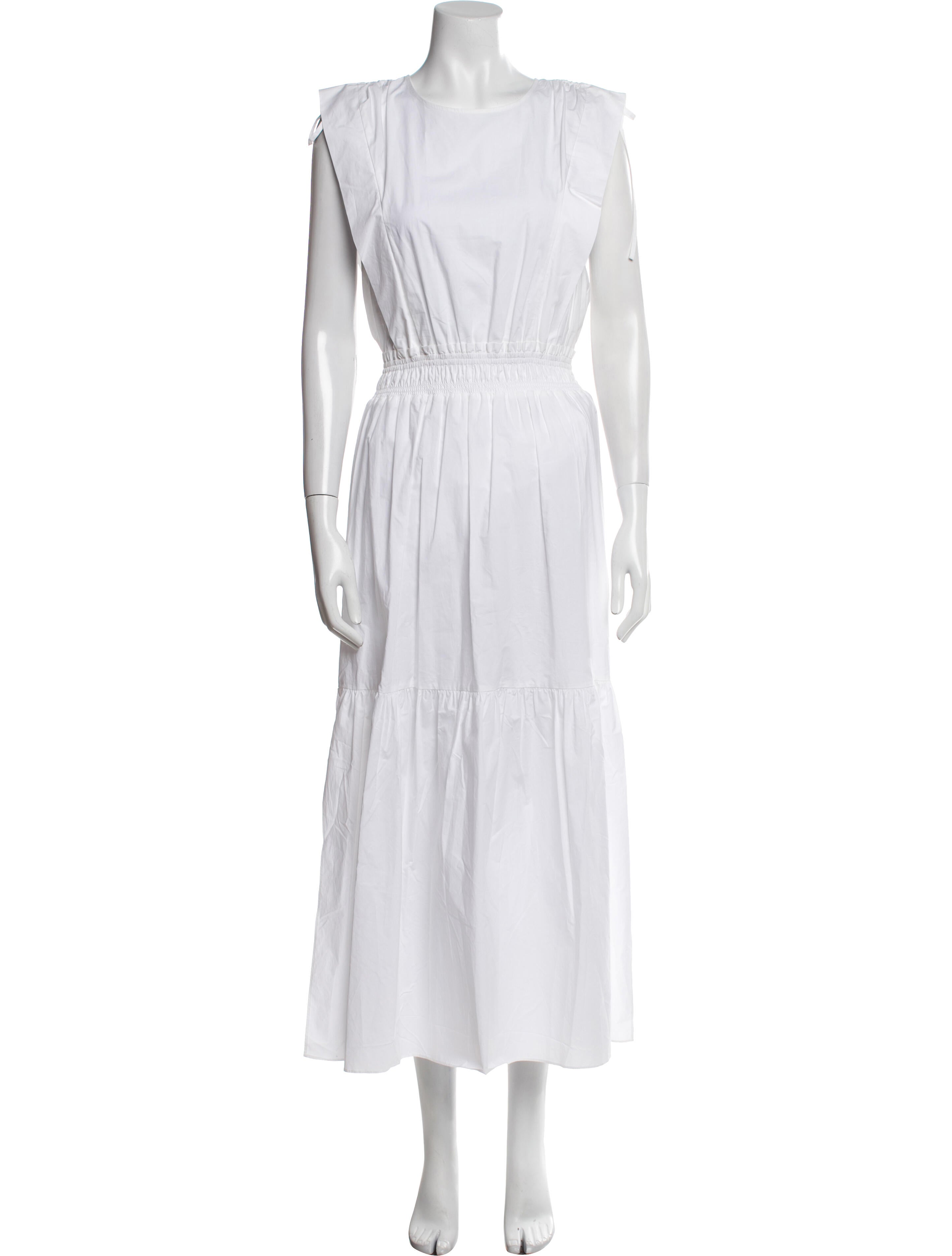 FRAME Scoop Neck Long Dress