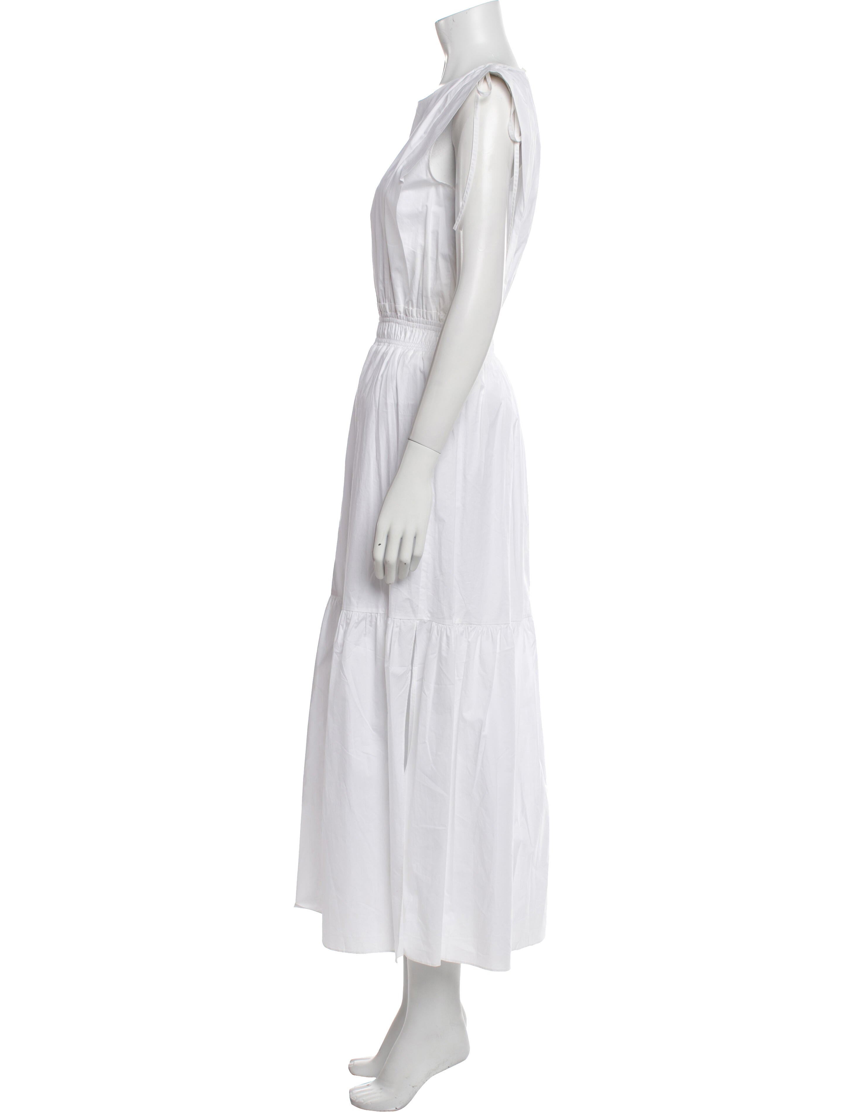 FRAME Scoop Neck Long Dress