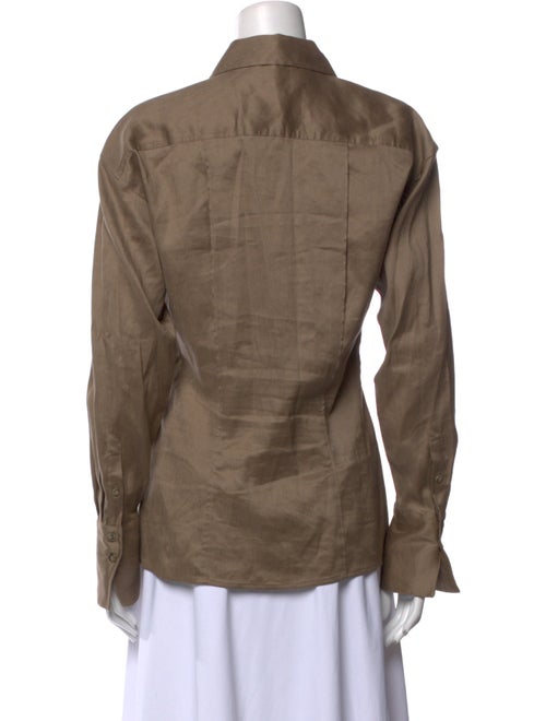 FRAME Long Sleeve Button-Up Top