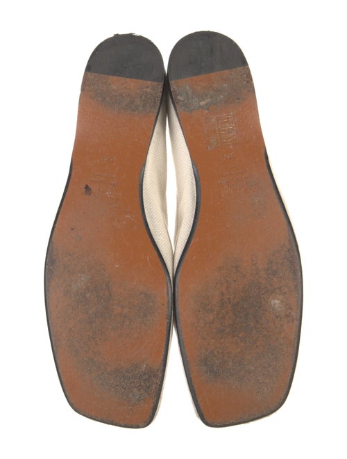 FRAME Canvas Bow Accents Ballet Flats