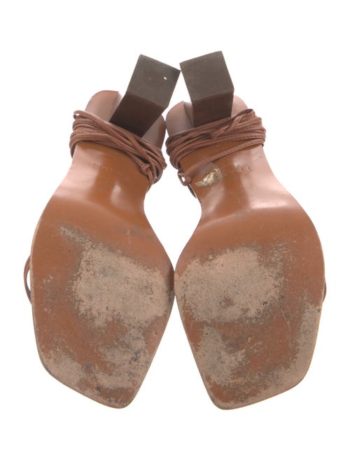 FRAME Leather Studded Accents Gladiator Sandals