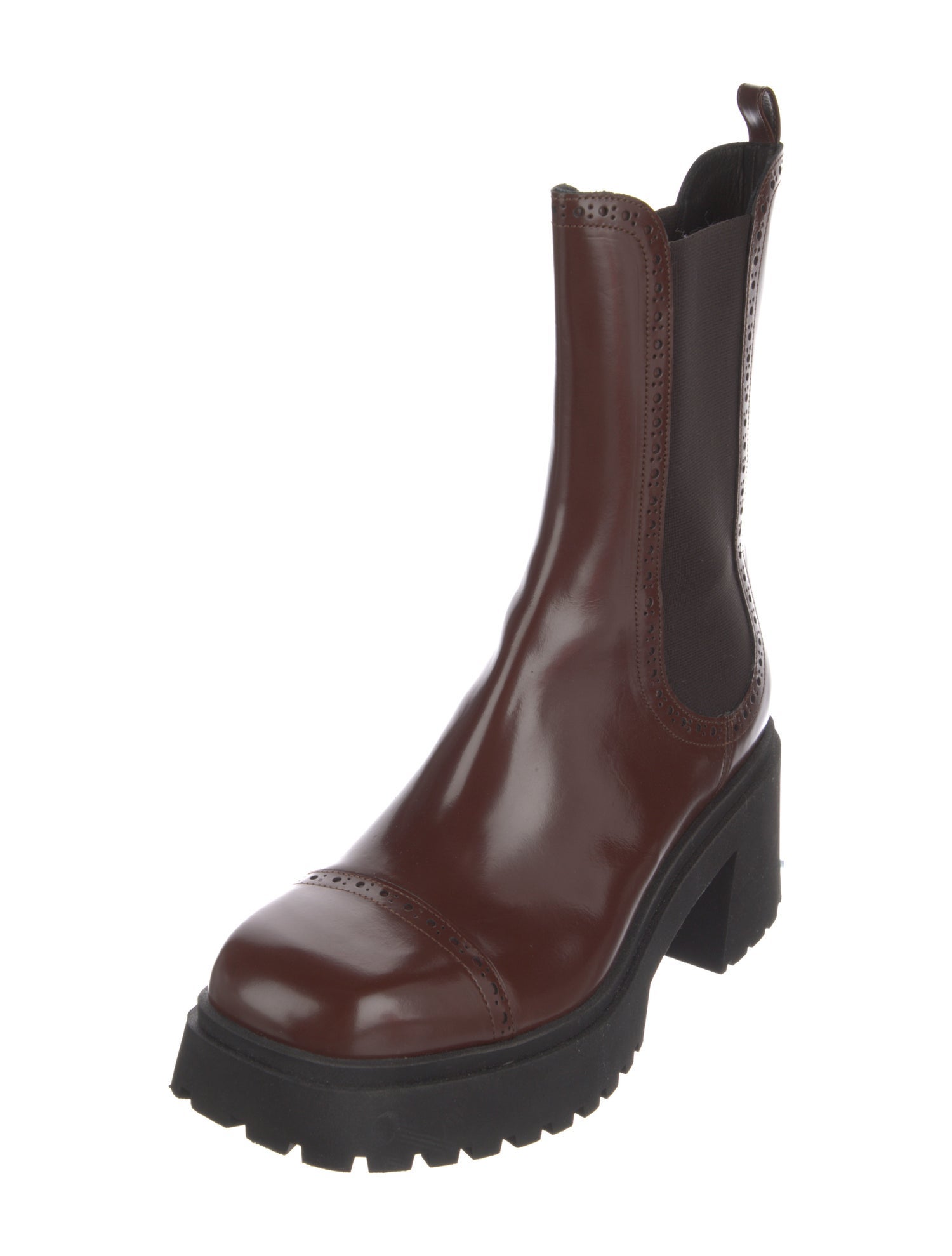 FRAME Patent Leather Chelsea Boots