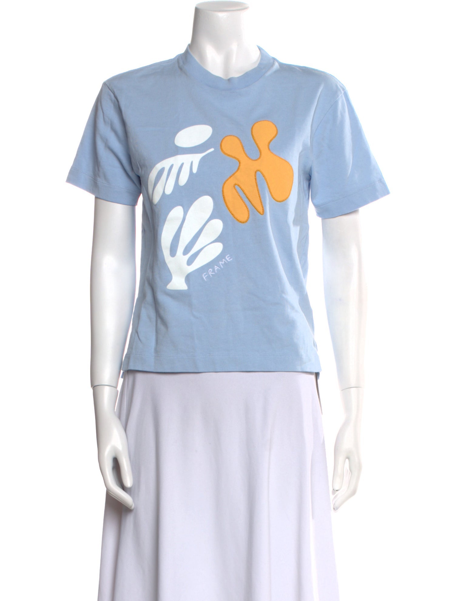 FRAME Graphic Print Crew Neck T-Shirt