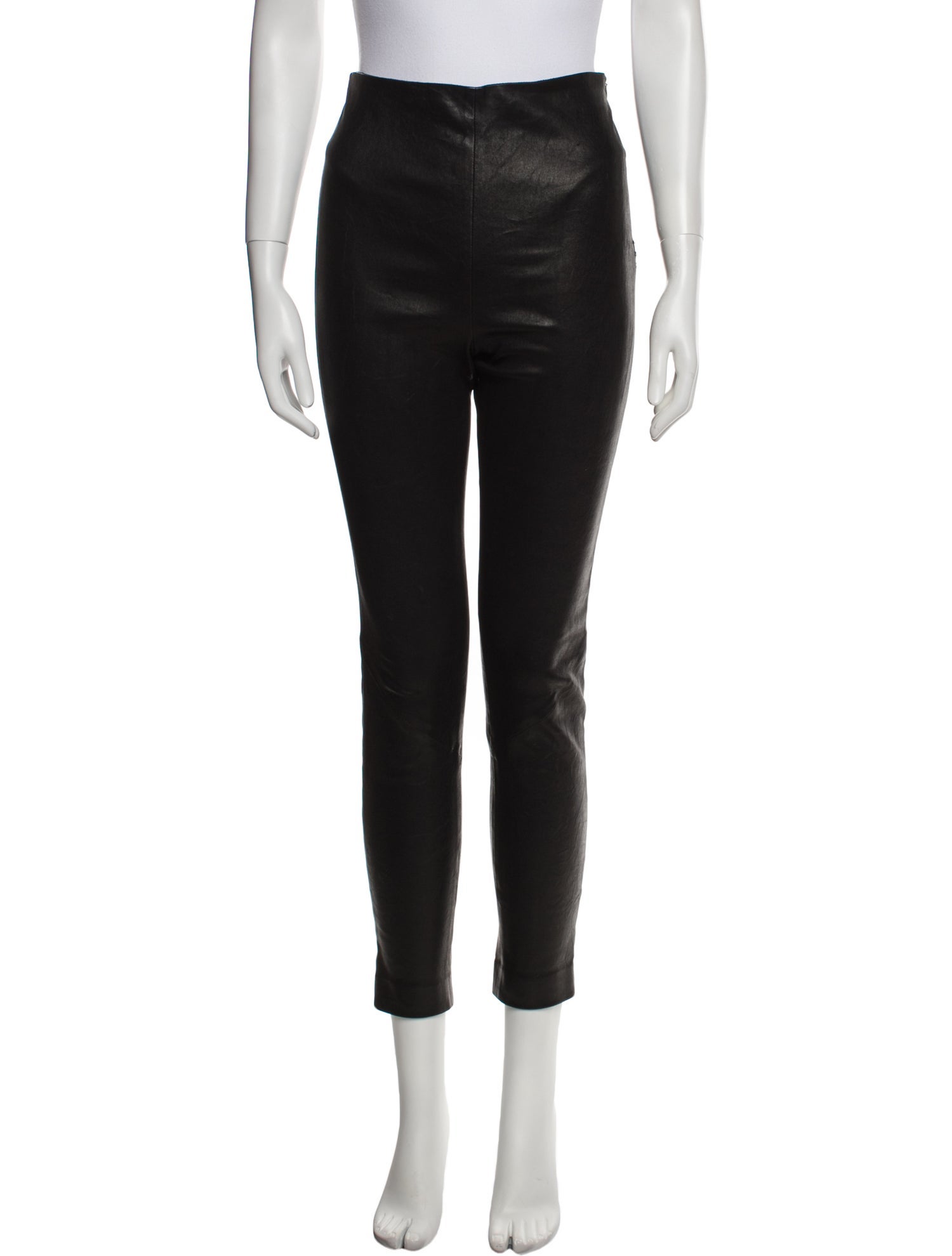 FRAME Leather Skinny Leg Pants