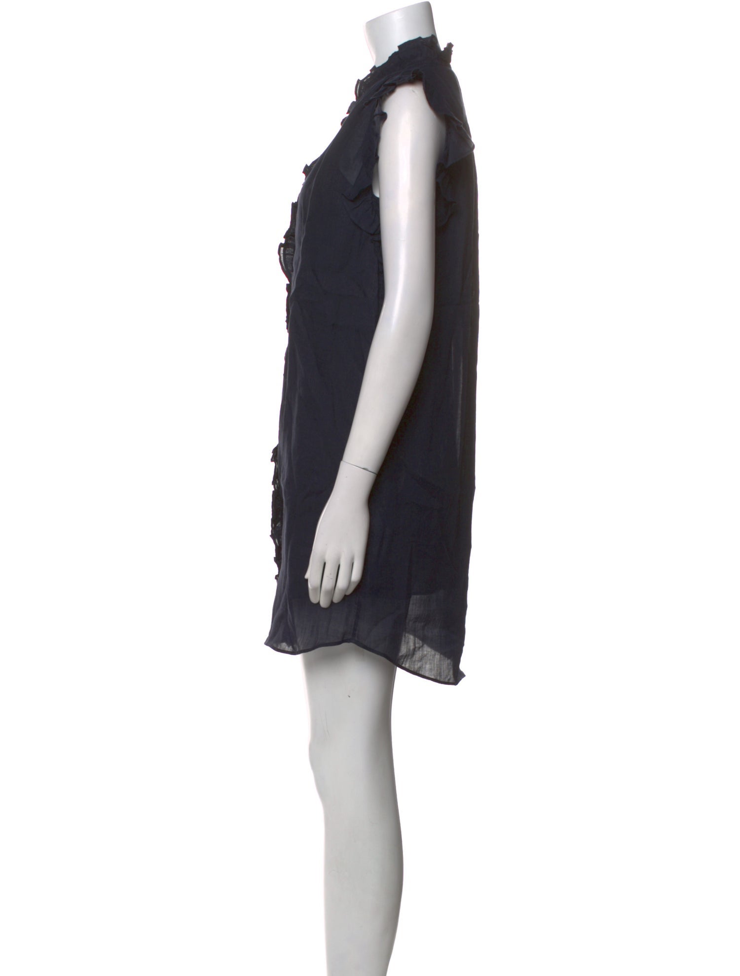 FRAME V-Neck Mini Dress