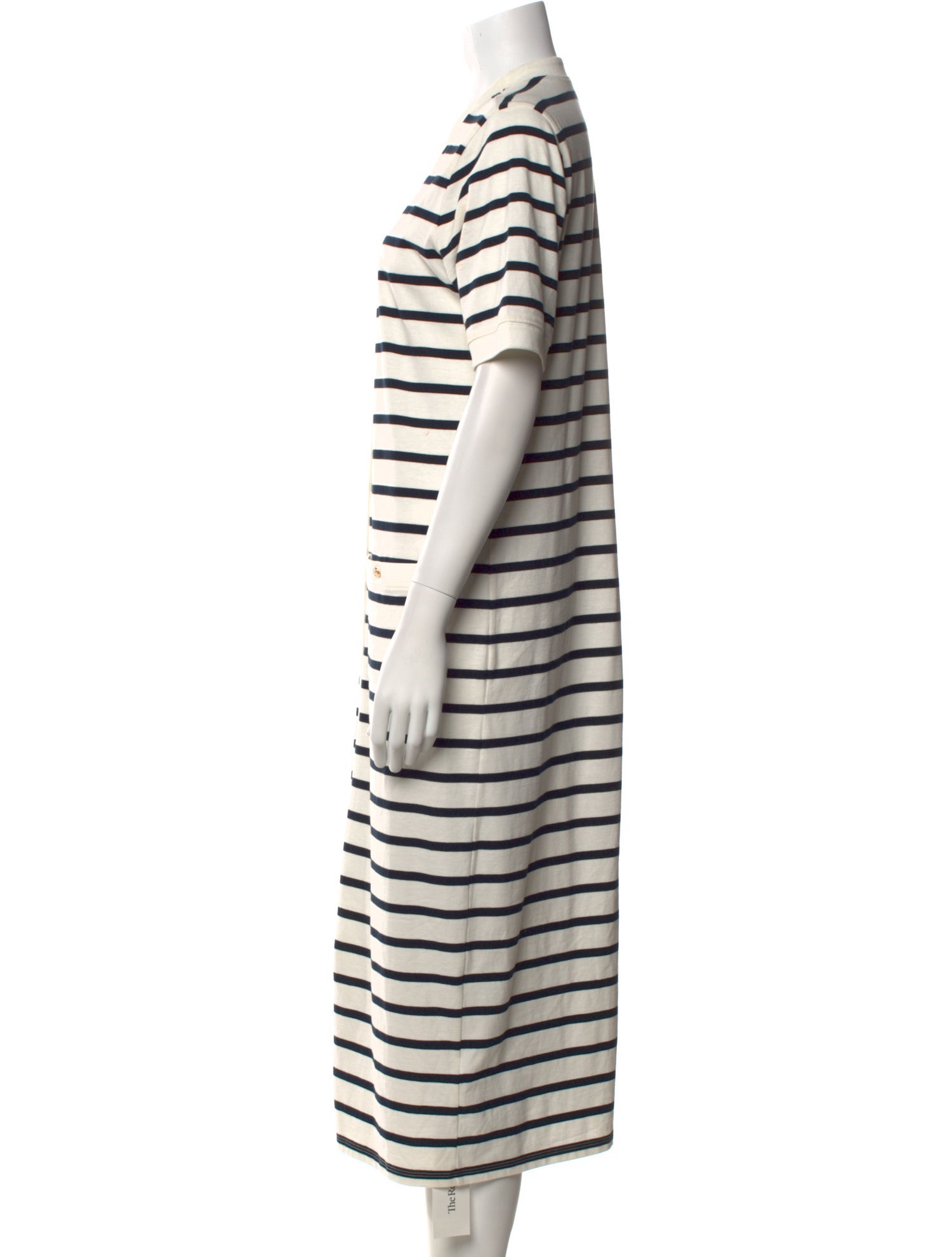 FRAME Striped Long Dress