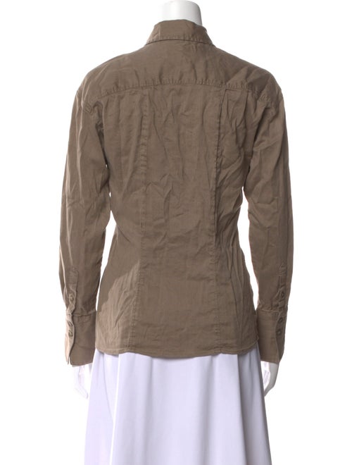 FRAME Long Sleeve Button-Up Top