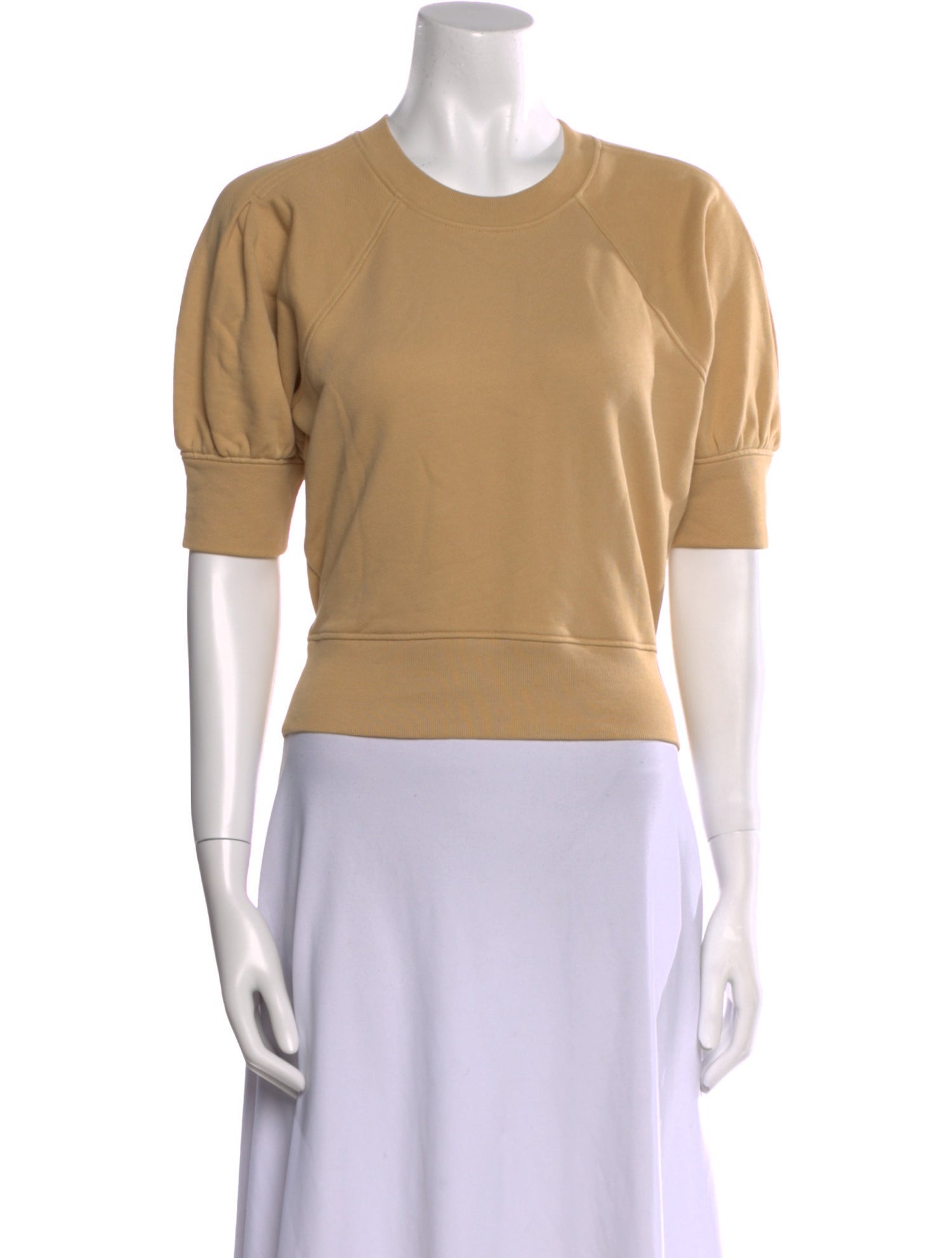 FRAME Crew Neck Short Sleeve Blouse