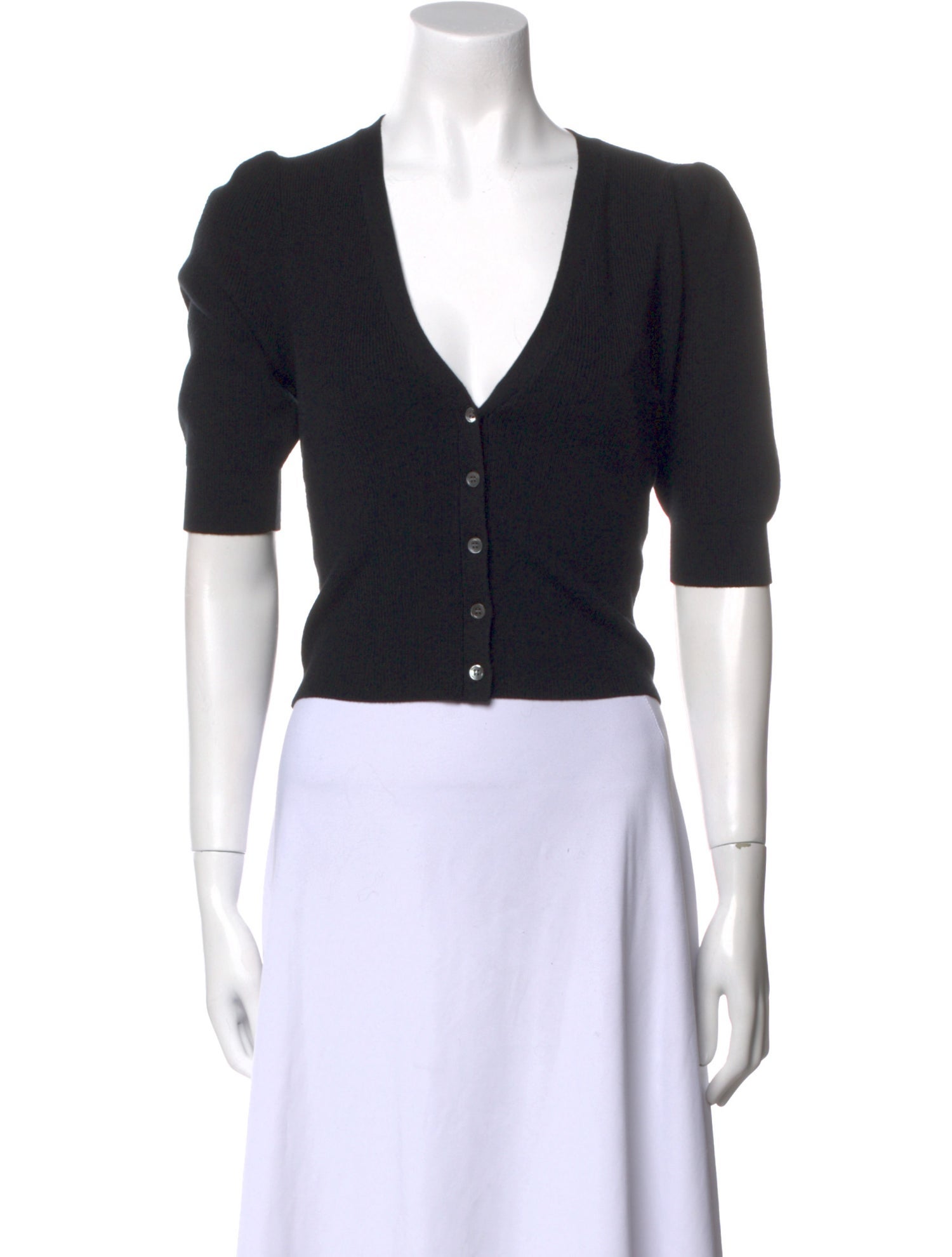 FRAME Silk V-Neck Sweater