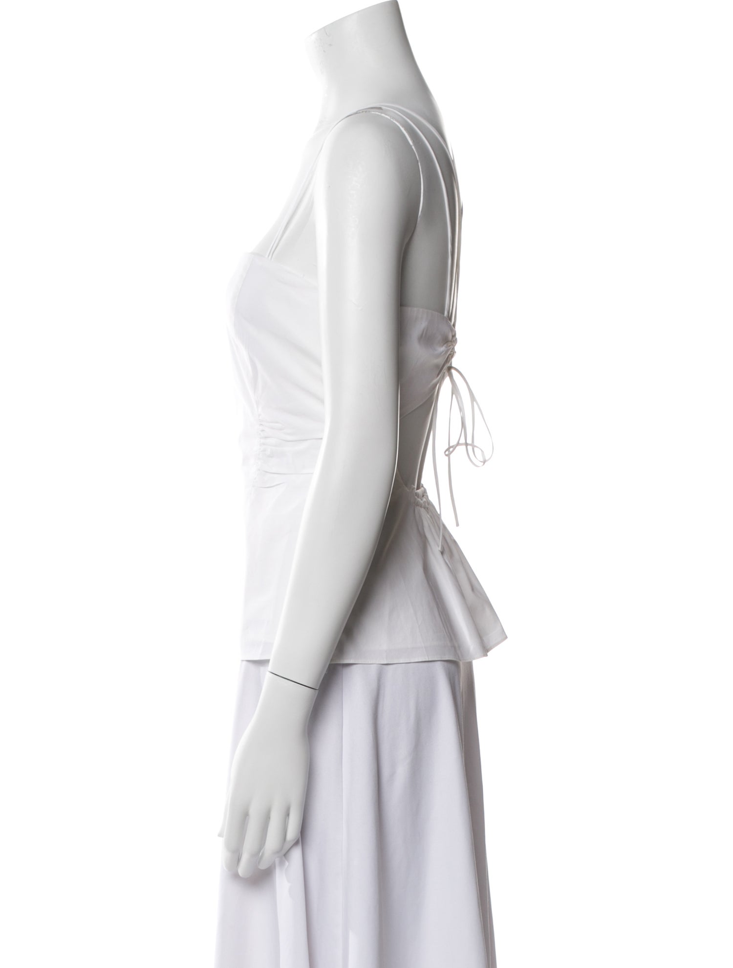 FRAME Square Neckline Sleeveless Top