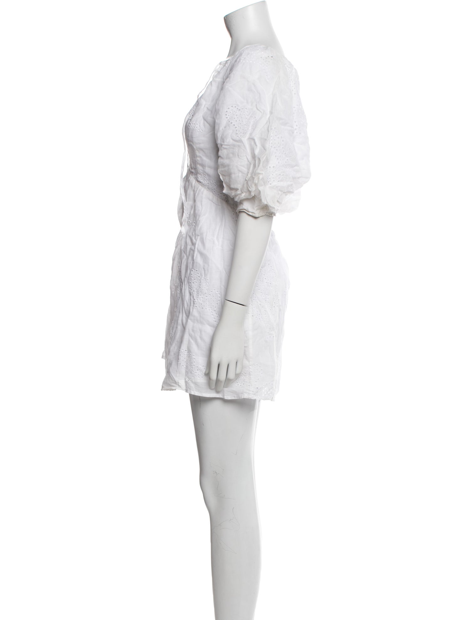 FRAME V-Neck Mini Dress