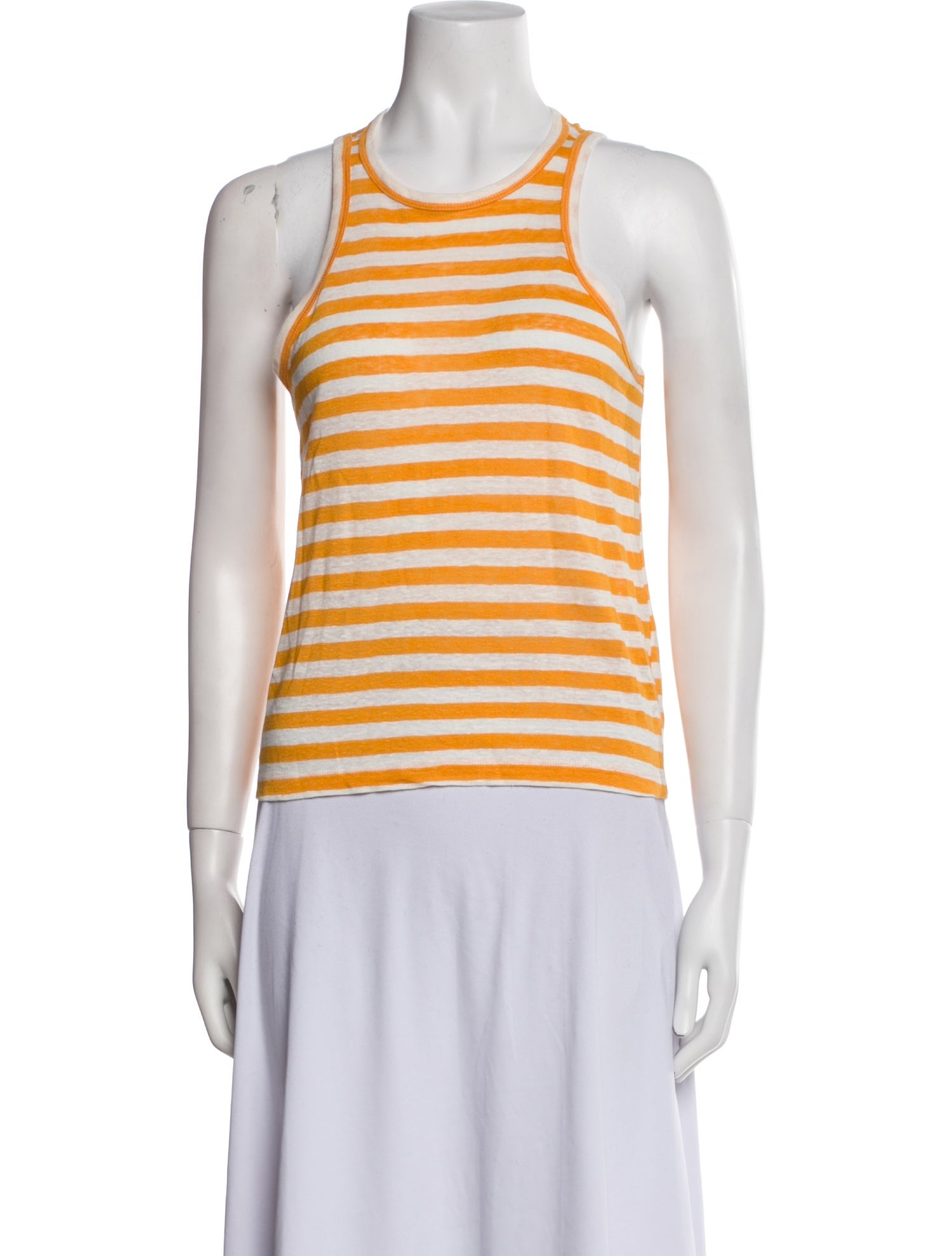 FRAME Linen Striped Top