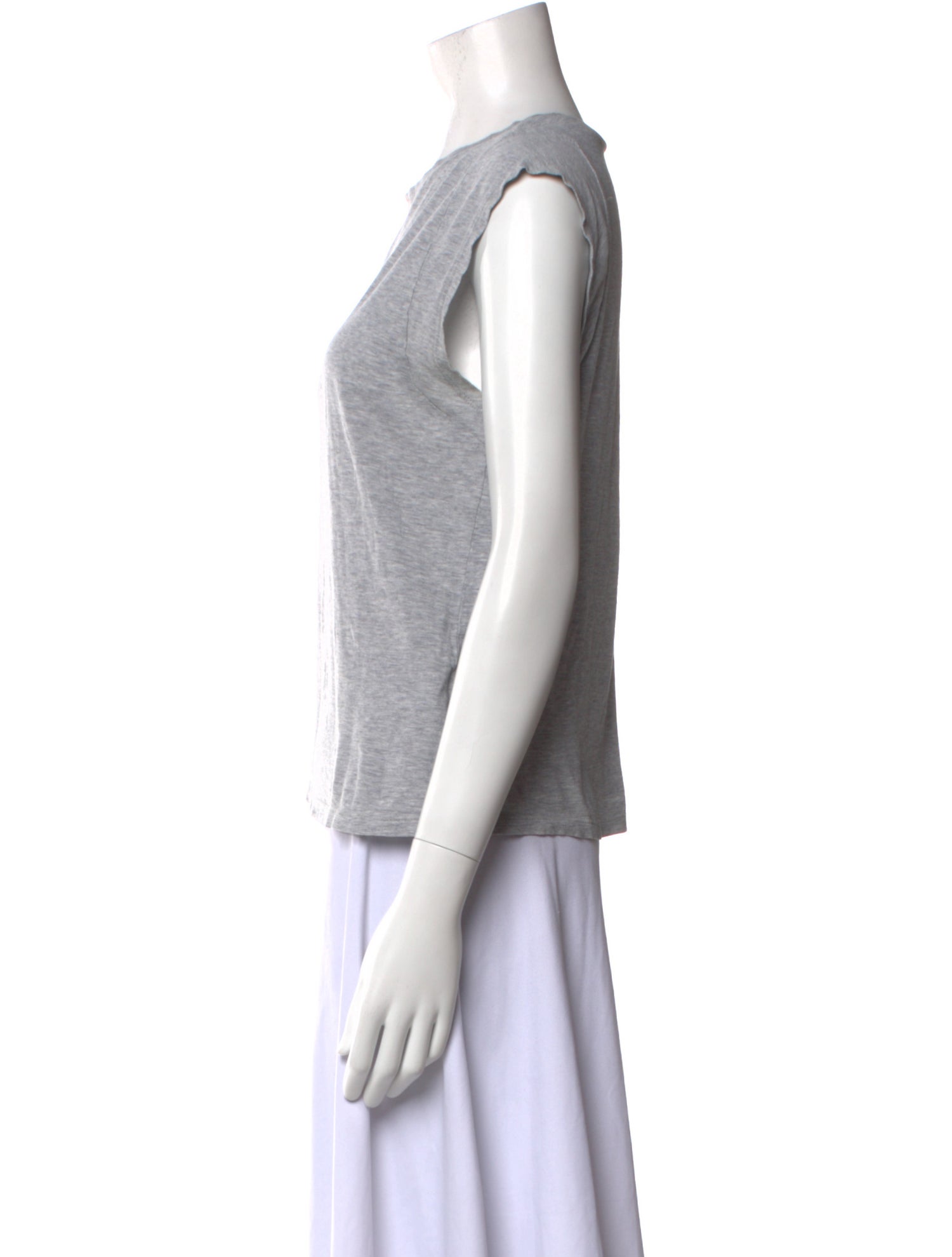 FRAME Crew Neck Sleeveless Top