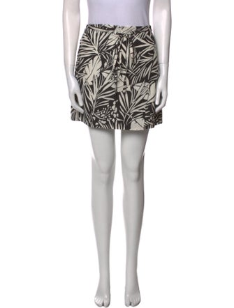 FRAME Printed Mini Skirt