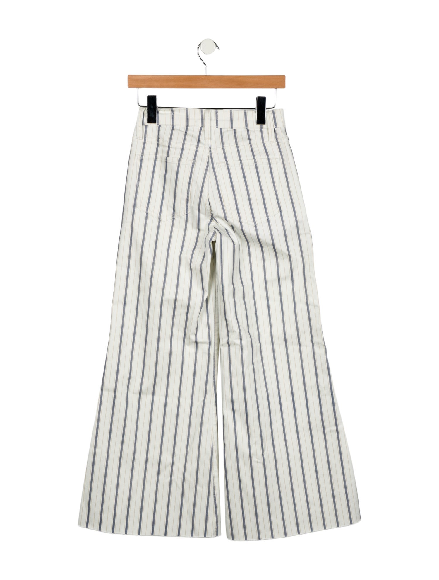 FRAME Striped Wide Leg Pants