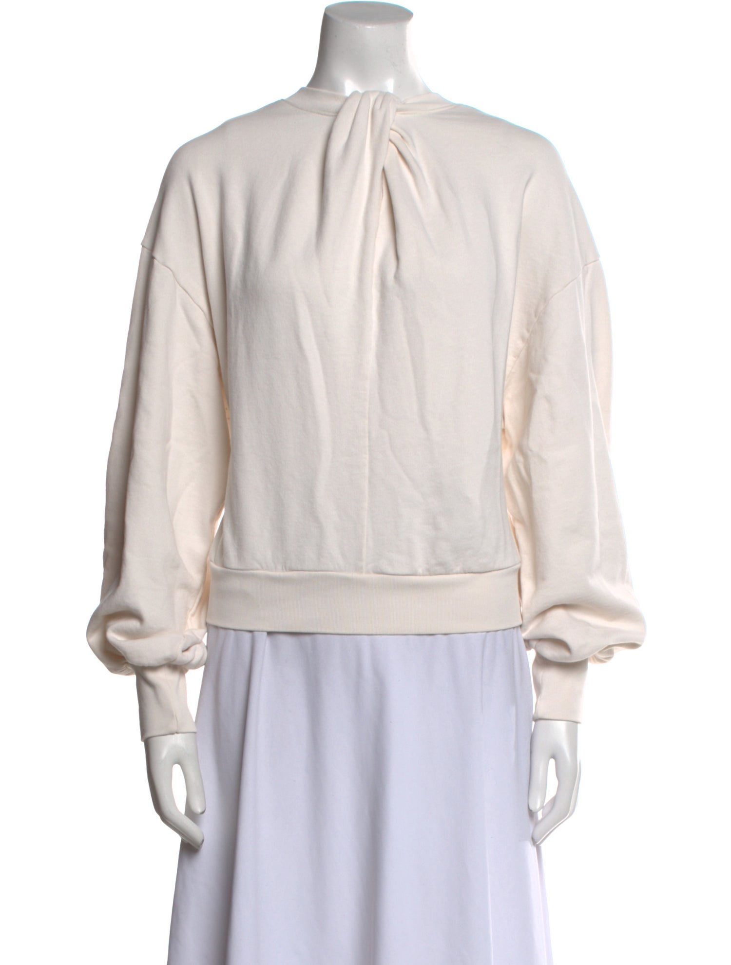 FRAME Mock Neck Long Sleeve Sweatshirt