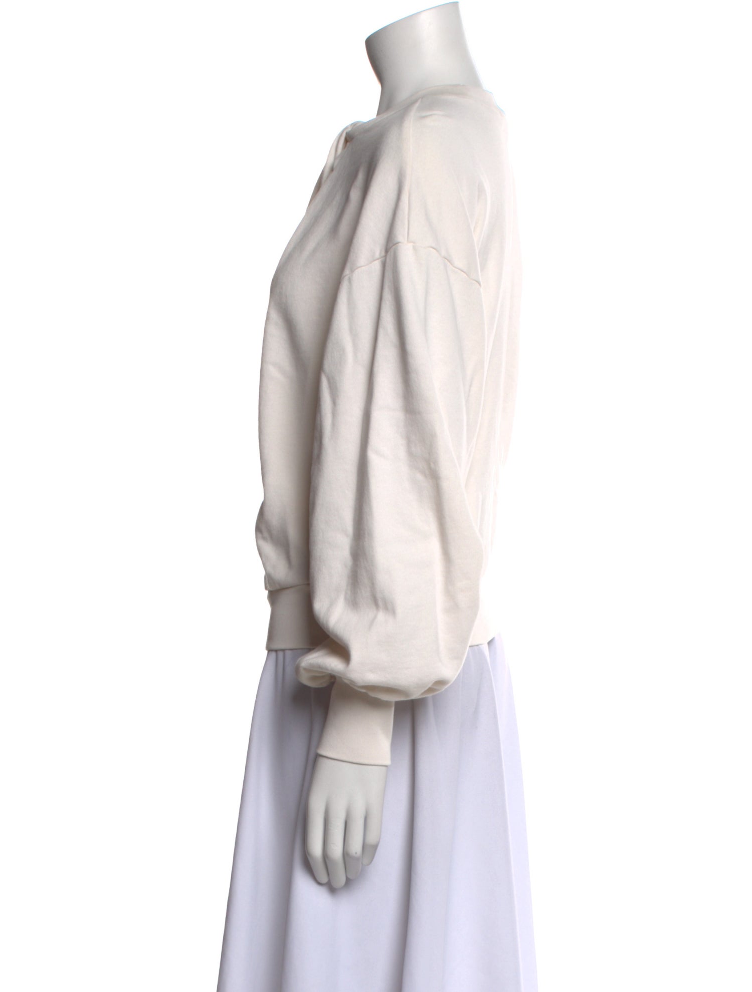 FRAME Mock Neck Long Sleeve Sweatshirt