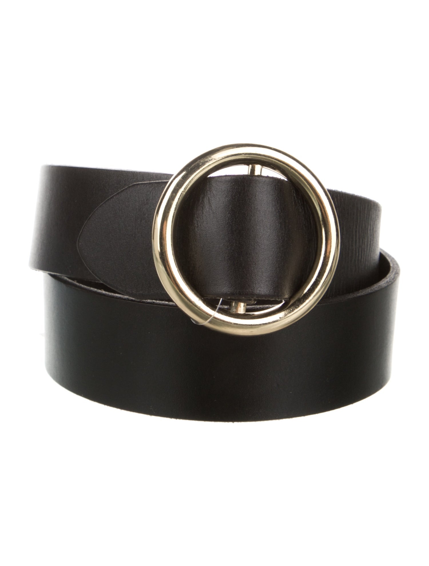 FRAME Leather Raw-Edge Trim Belt