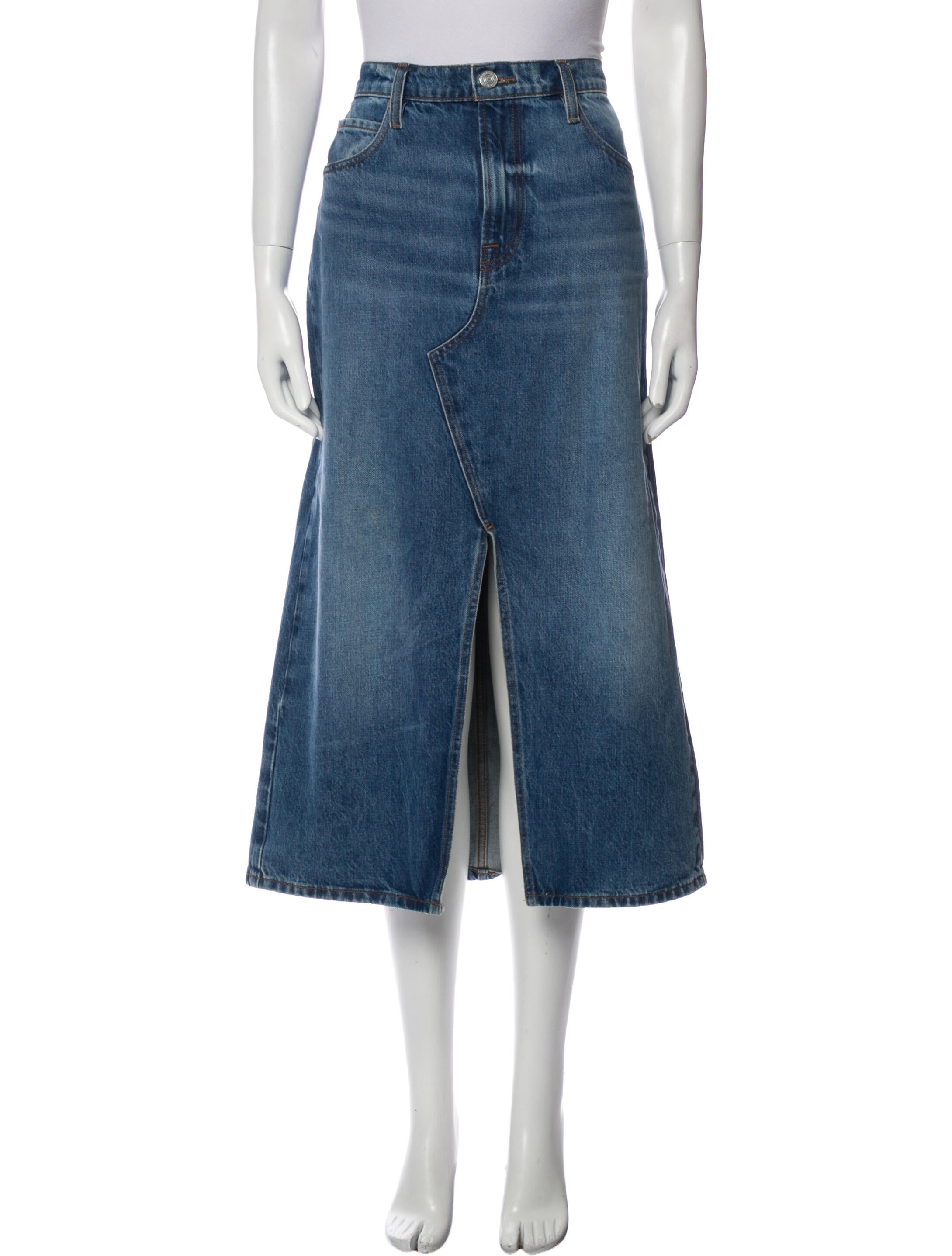 FRAME Midi Length Skirt