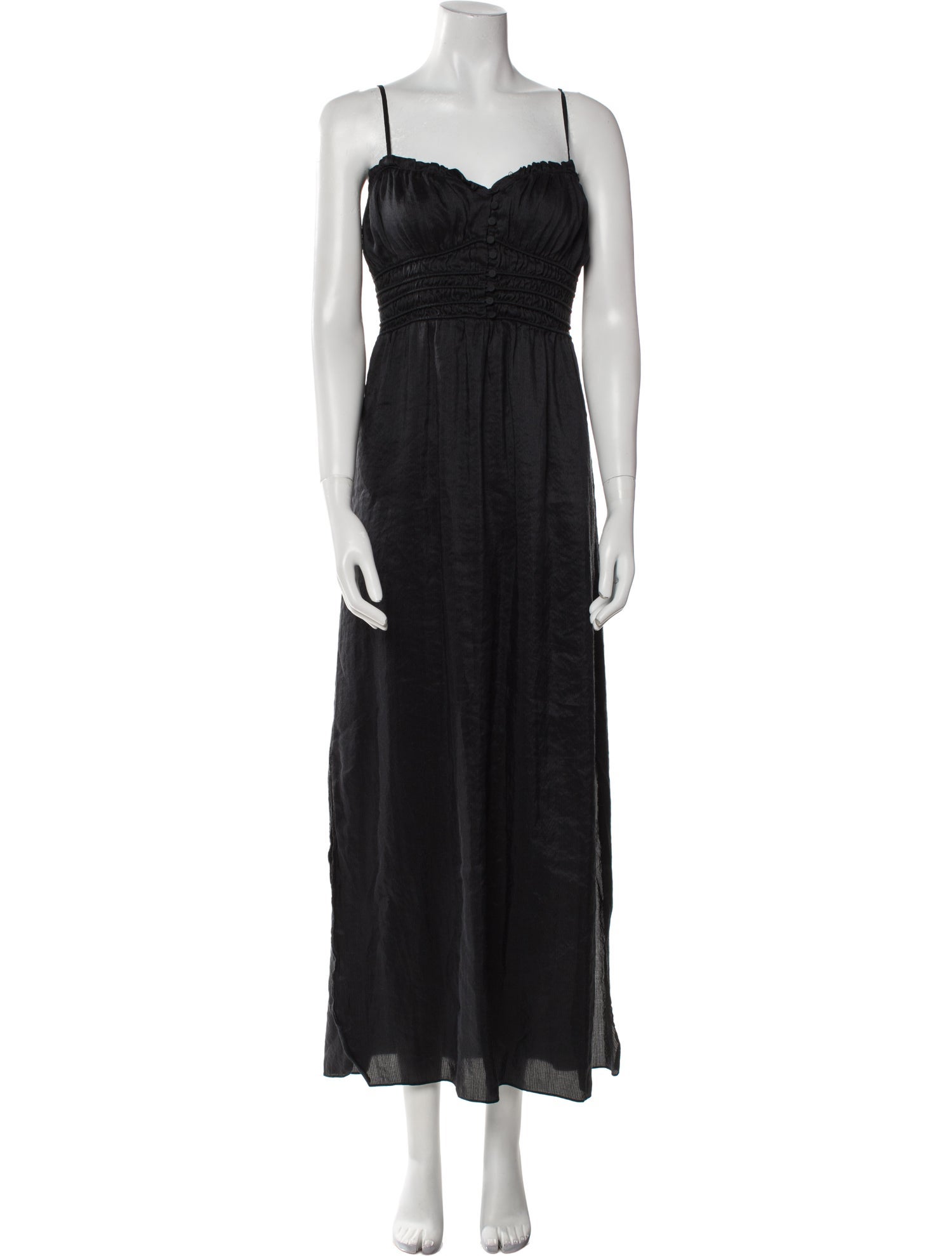 FRAME Square Neckline Long Dress