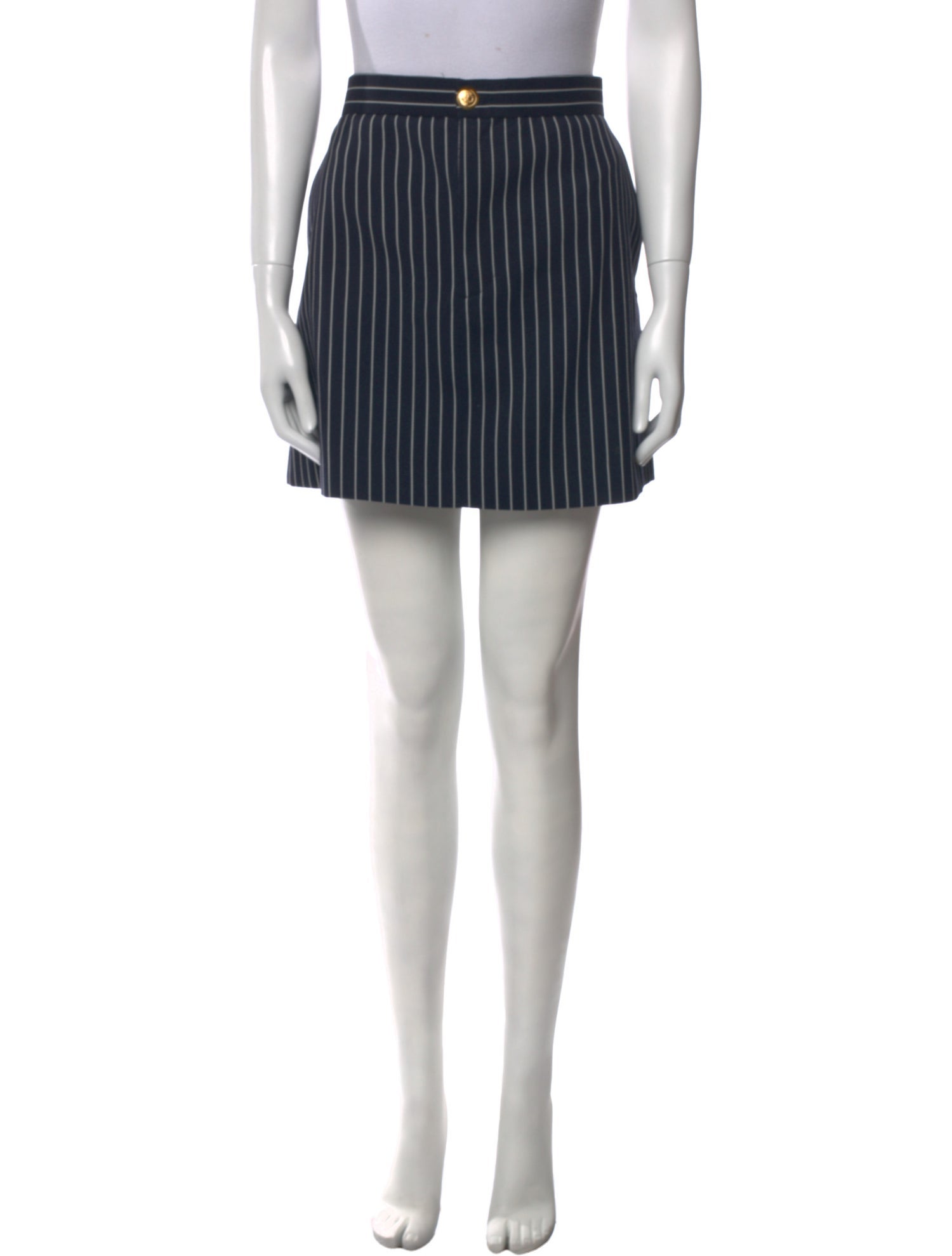 FRAME Striped Mini Skirt