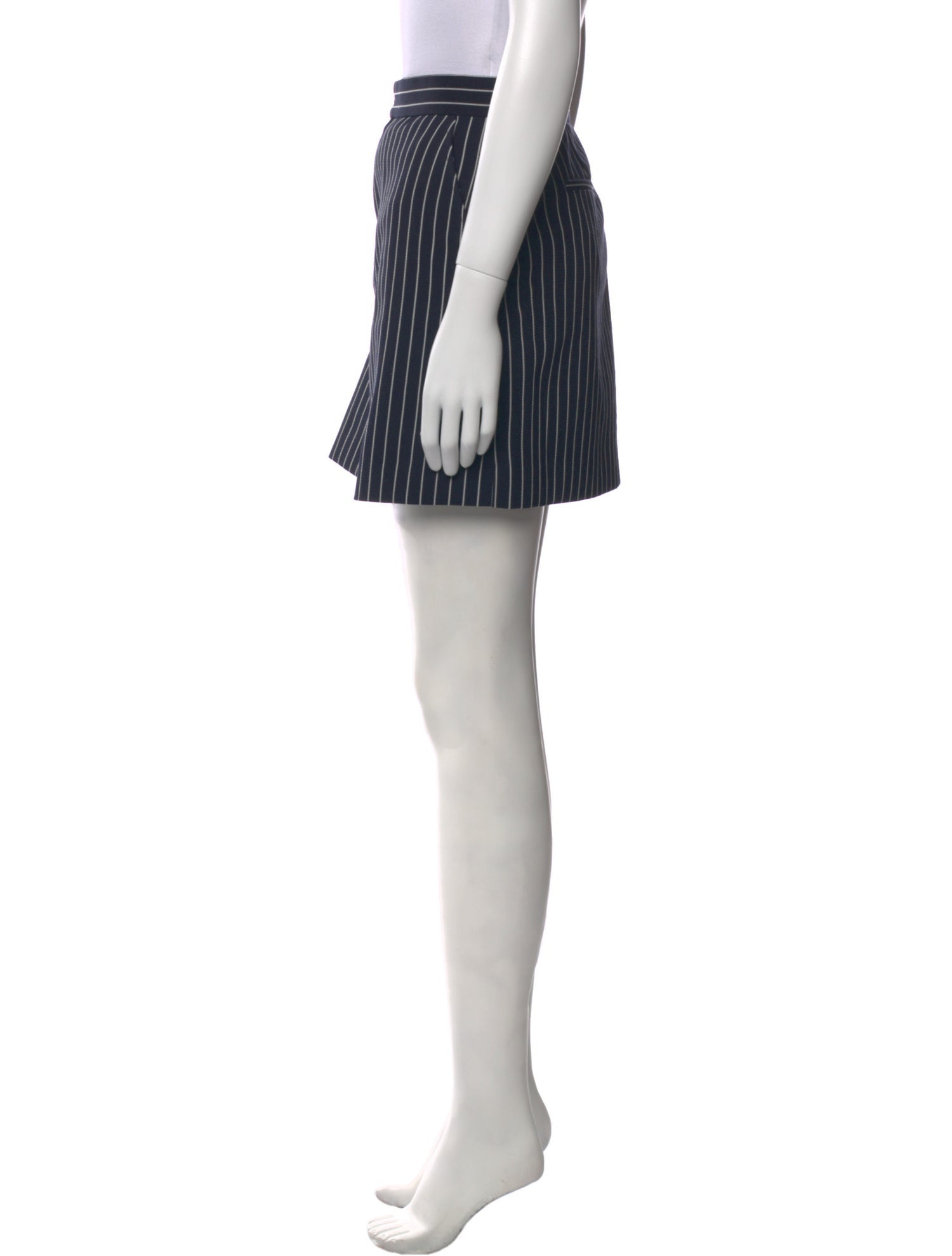 FRAME Striped Mini Skirt