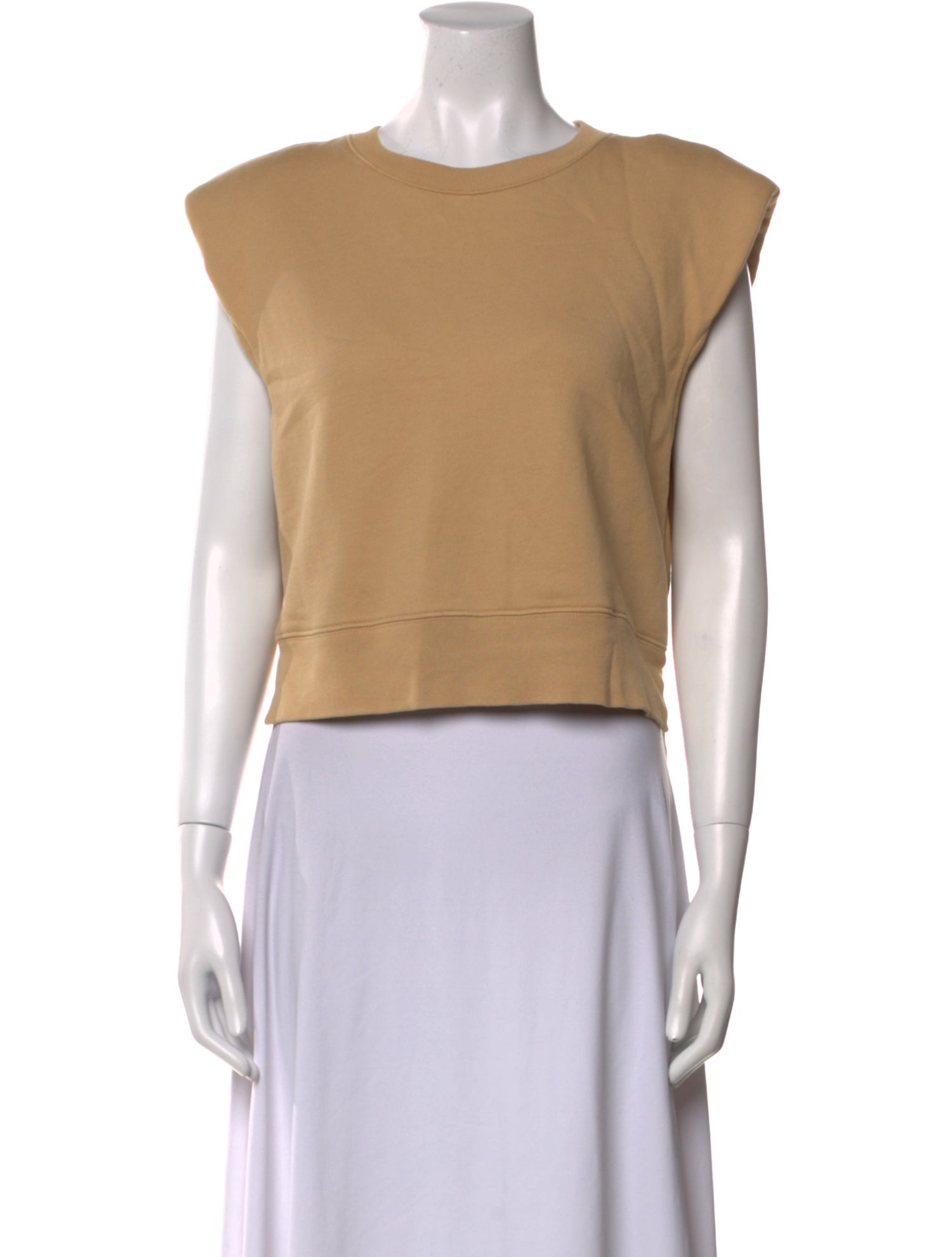 FRAME Bateau Neckline Short Sleeve Crop Top