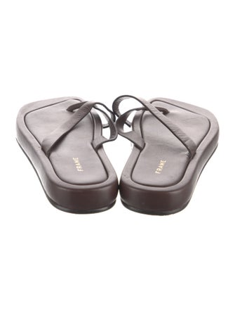 FRAME Leather Flip Flops