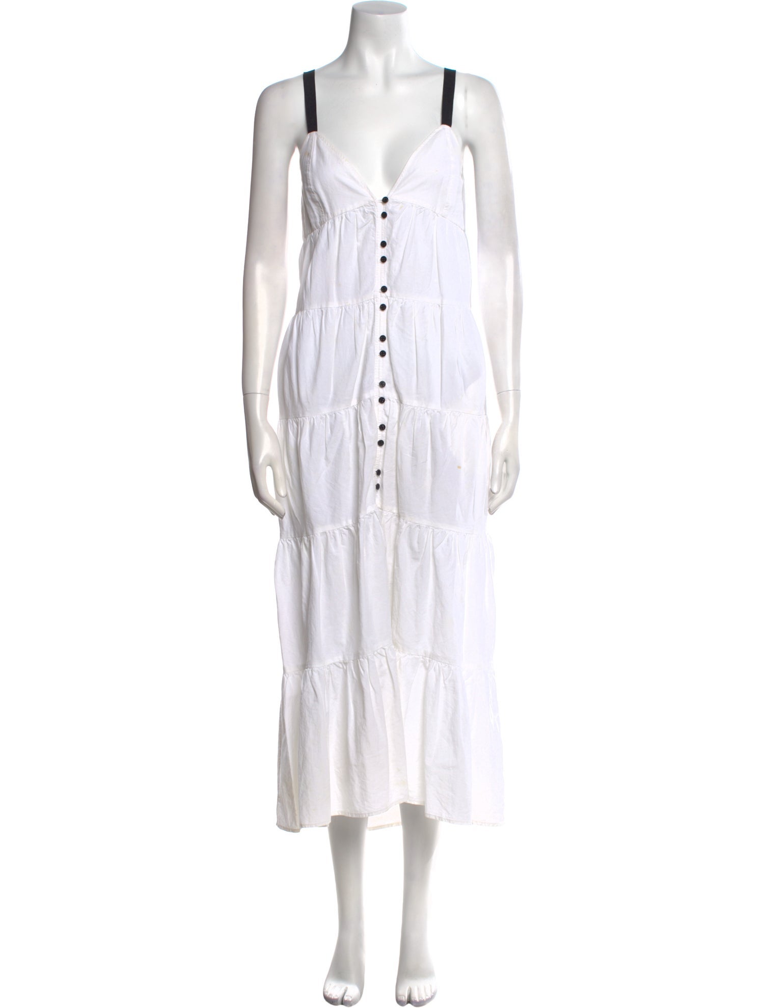 FRAME V-Neck Long Dress