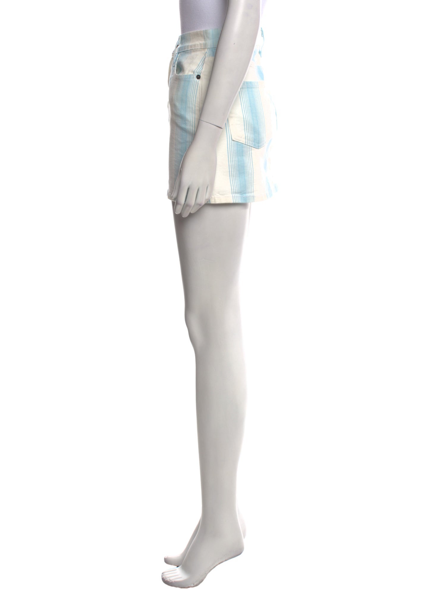 FRAME Striped Mini Skirt