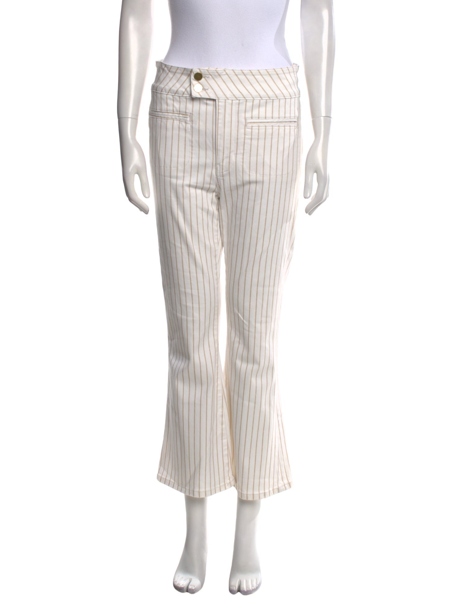 FRAME Striped Wide Leg Pants