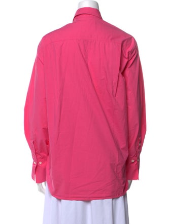 FRAME Long Sleeve Button-Up Top