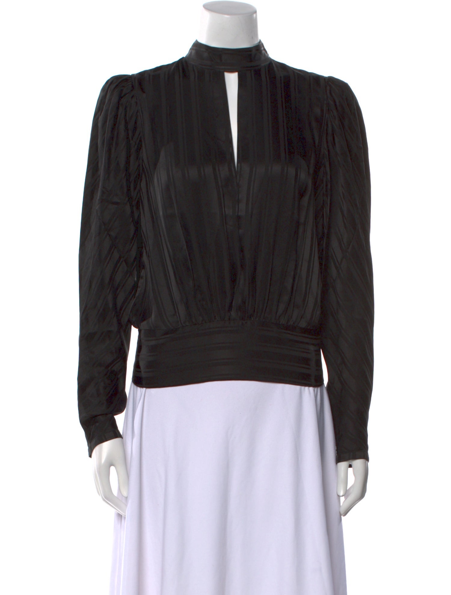 FRAME Silk Mock Neck Sweatshirt