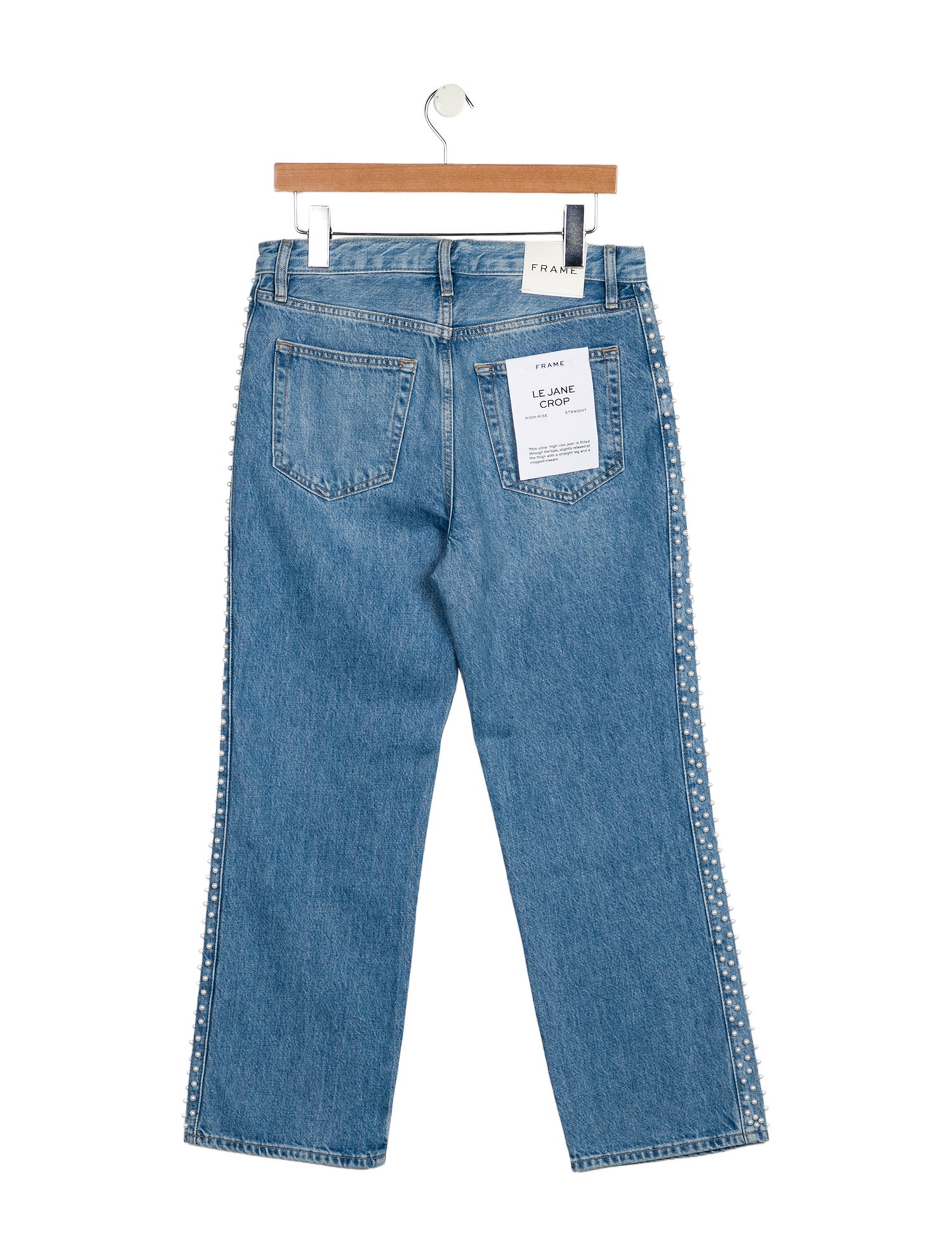 FRAME High-Rise Straight Leg Jeans w/ Tags