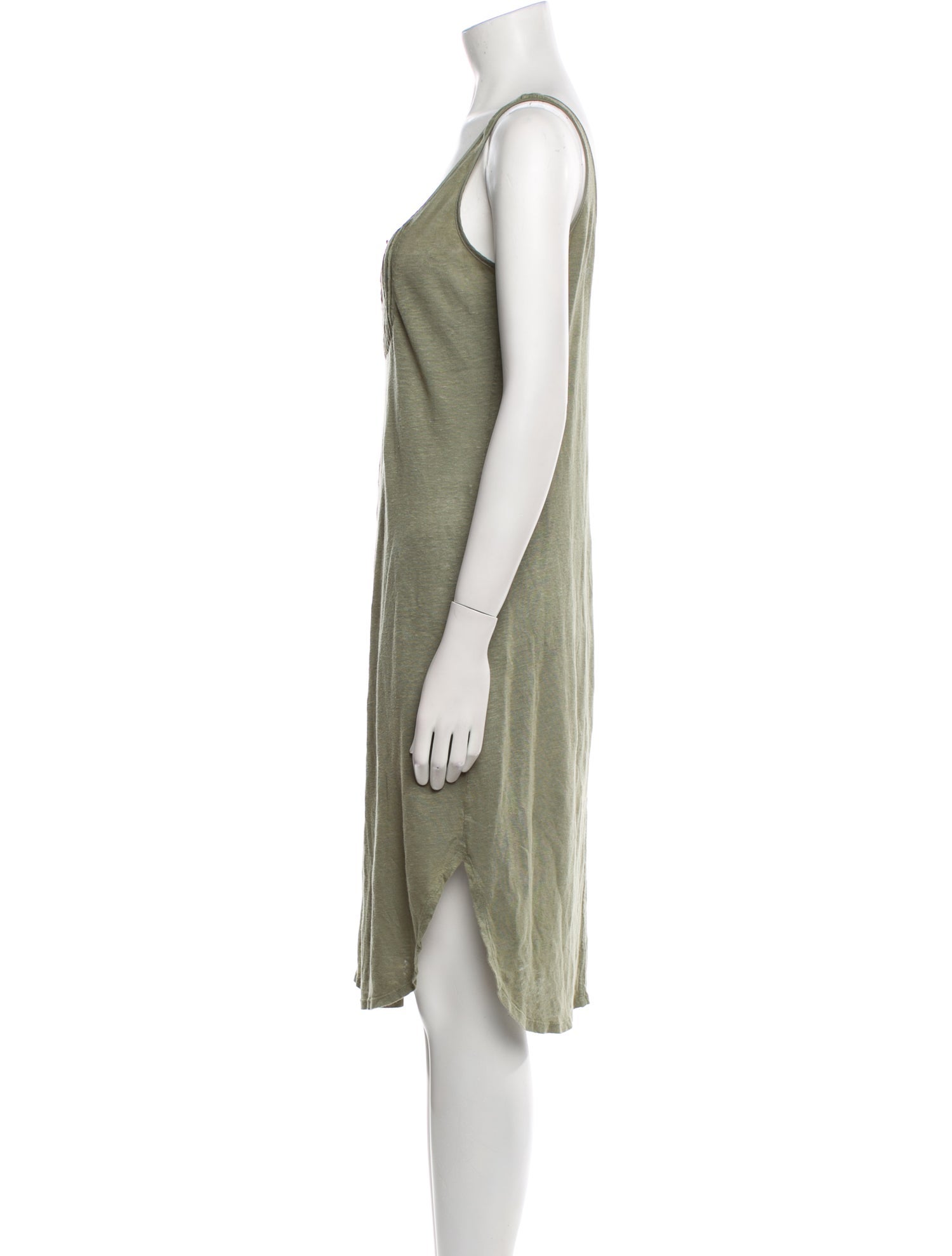 FRAME Linen Knee-Length Dress