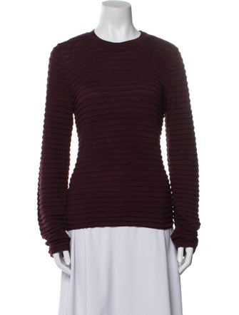 FRAME Silk Crew Neck Top