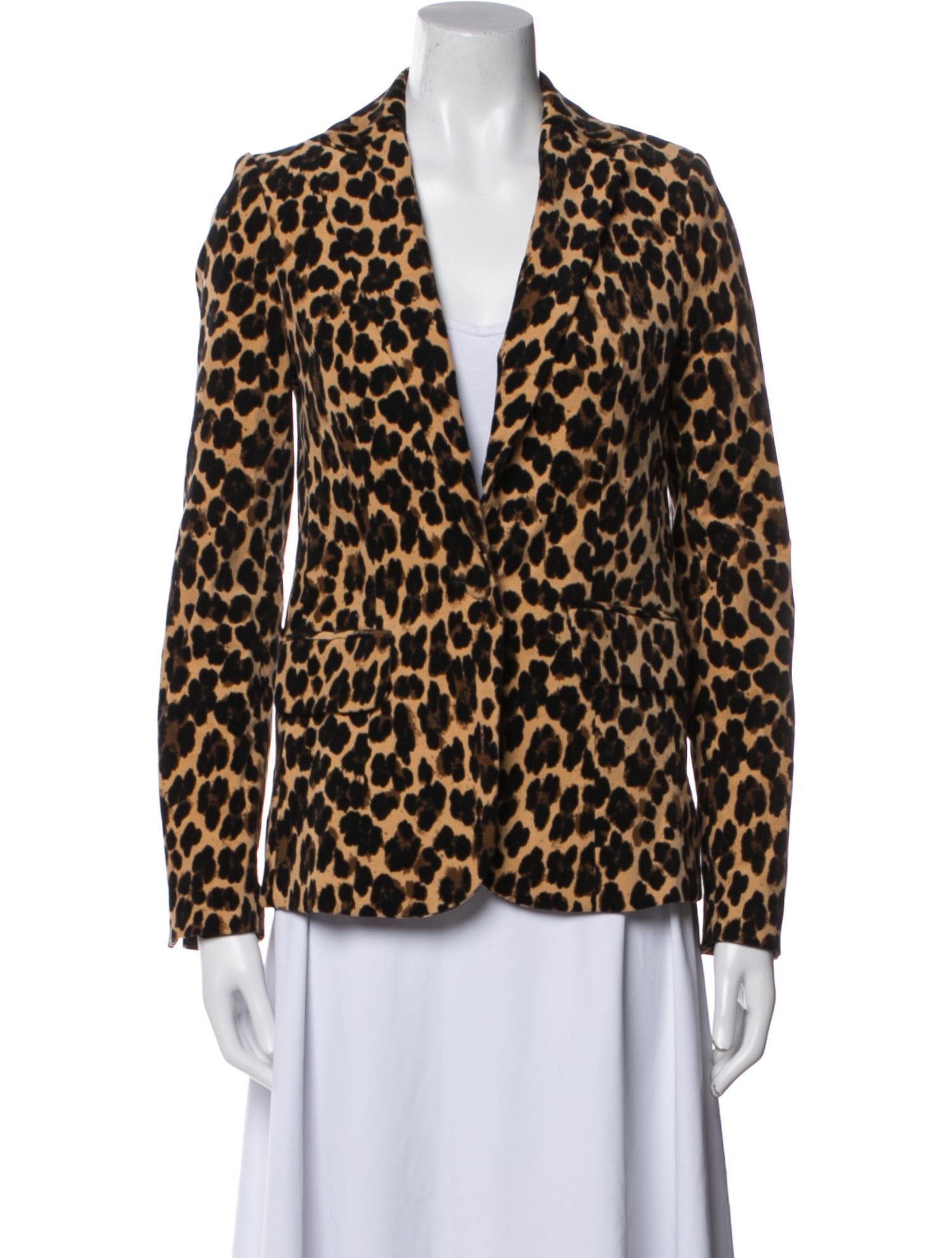FRAME Animal Print Blazer