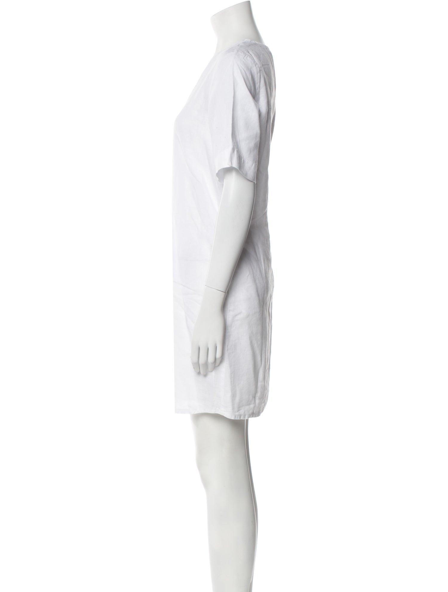 FRAME V-Neck Mini Dress