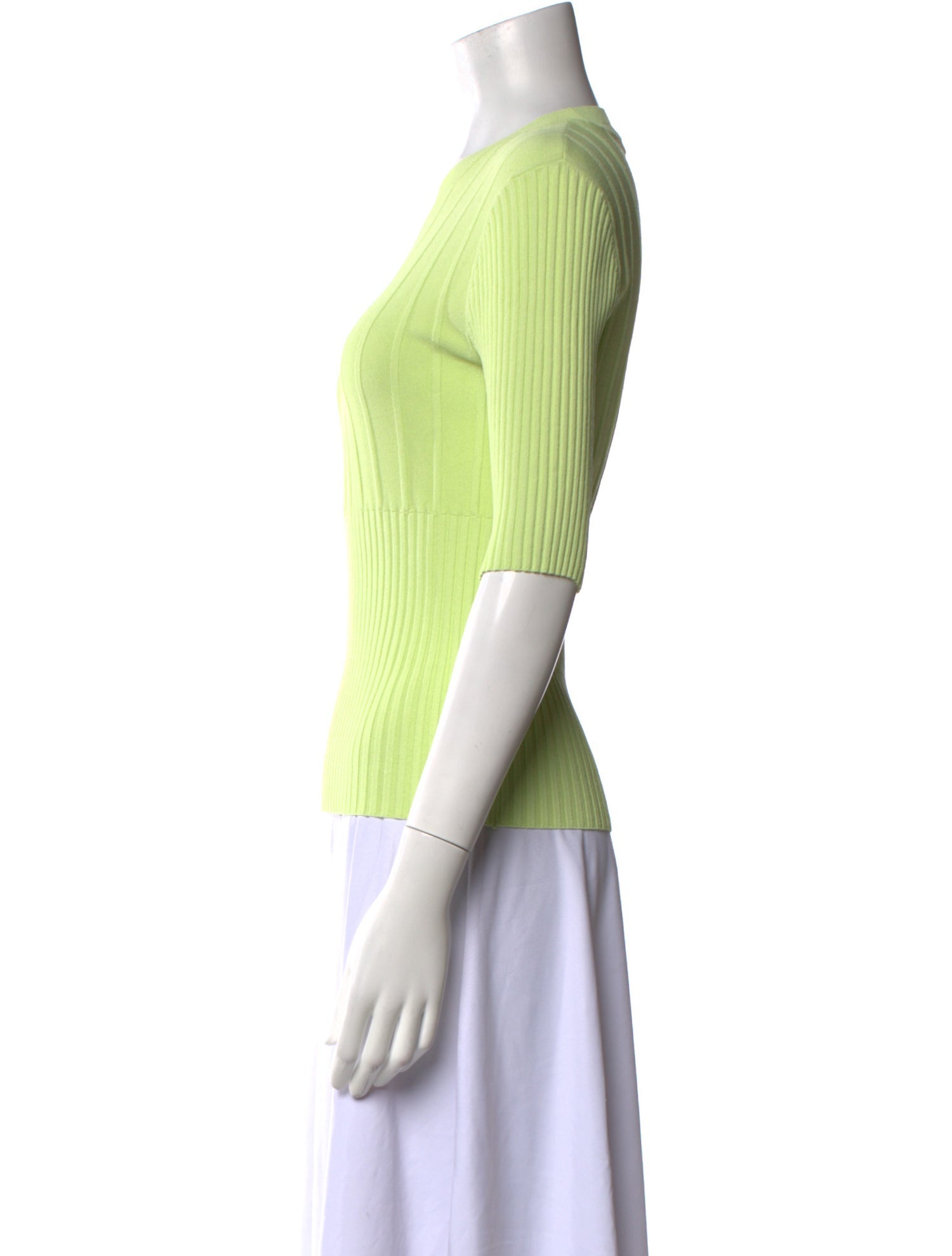 FRAME Crew Neck Three-Quarter Sleeve Top