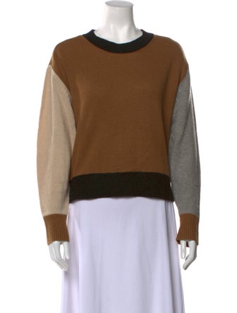 FRAME Cashmere Colorblock Pattern Sweater