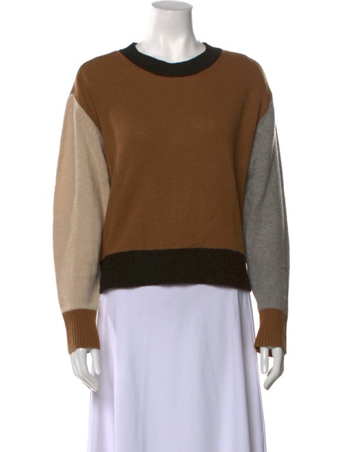 FRAME Cashmere Colorblock Pattern Sweater
