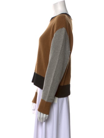 FRAME Cashmere Colorblock Pattern Sweater