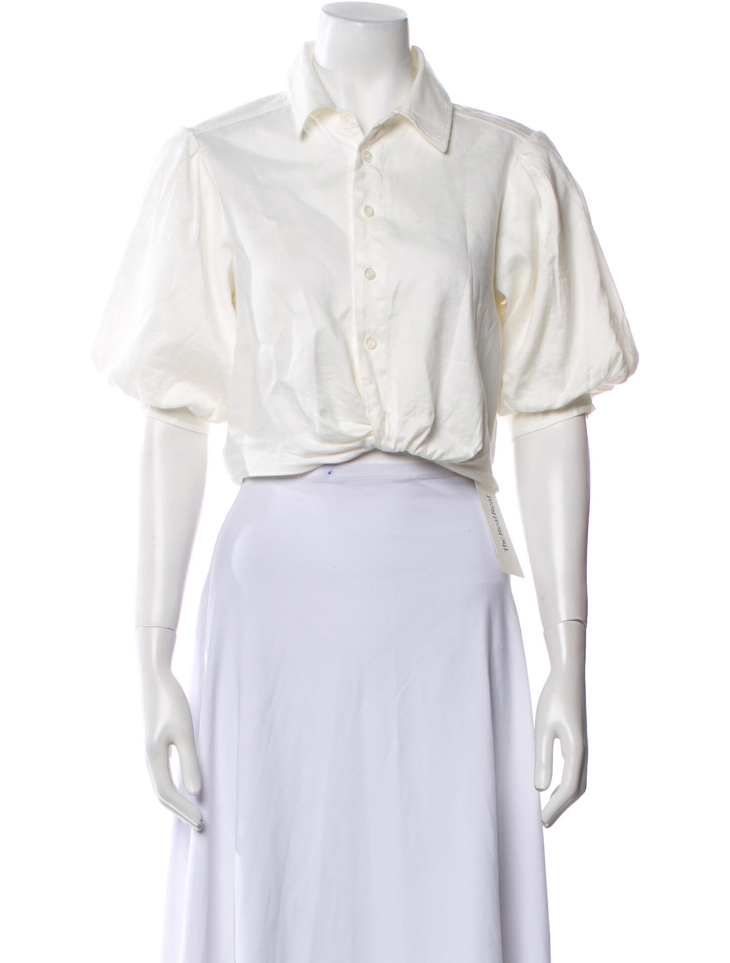 FRAME Short Sleeve Crop Top