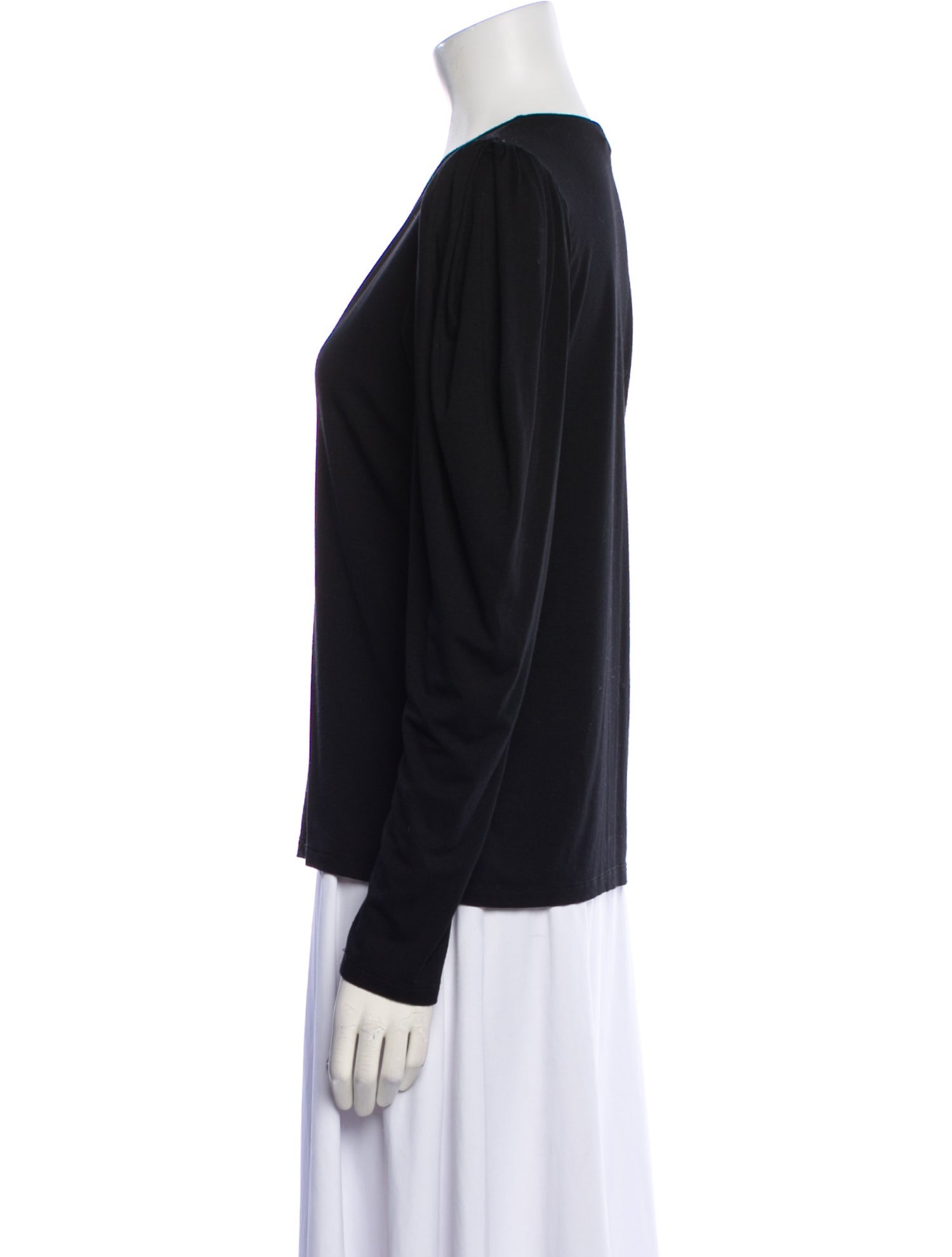 FRAME V-Neck Long Sleeve Sweatshirt