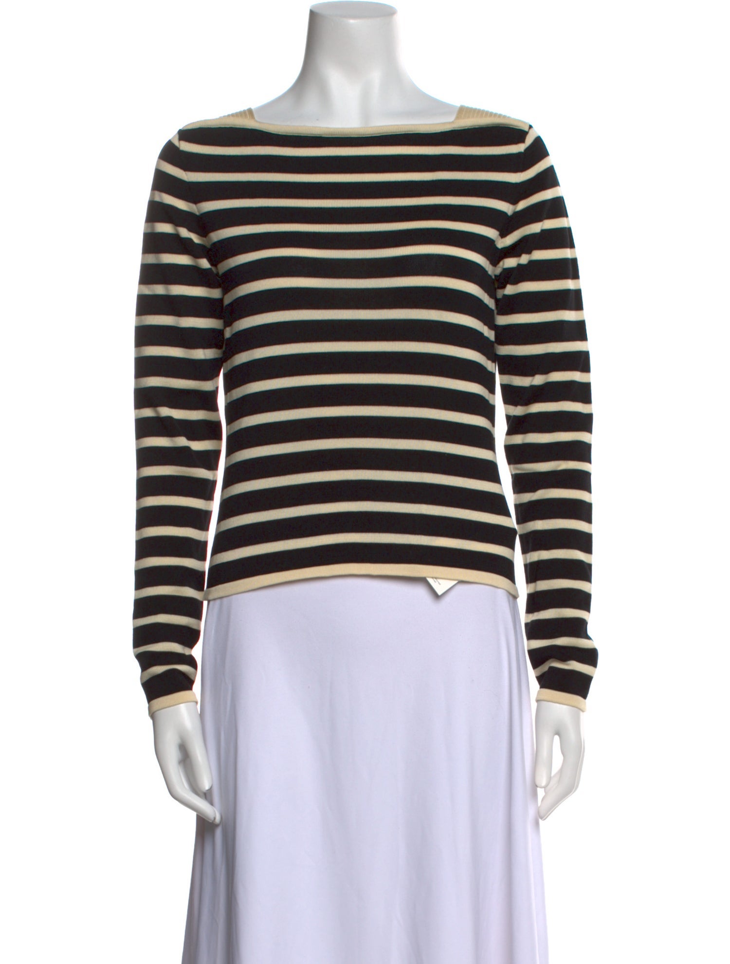 FRAME Striped Bateau Neckline Sweater w/ Tags