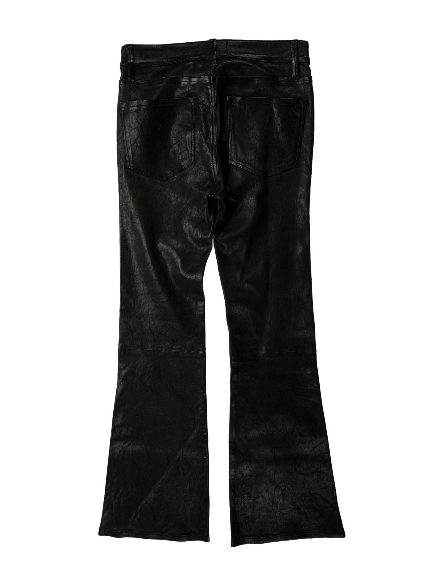 FRAME Lamb Leather Straight Leg Pants